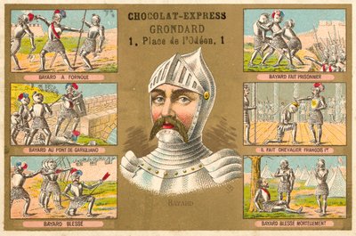 El Caballero de Bayard y escenas de su vida de French School